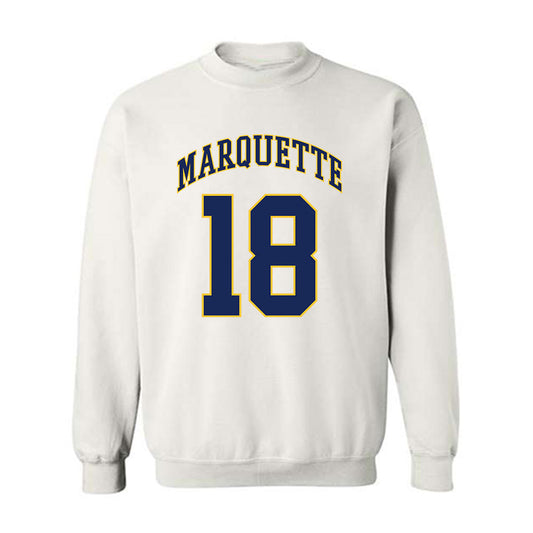 Marquette - NCAA Men's Basketball : Caedin Hamilton - Replica Shersey Crewneck Sweatshirt-0