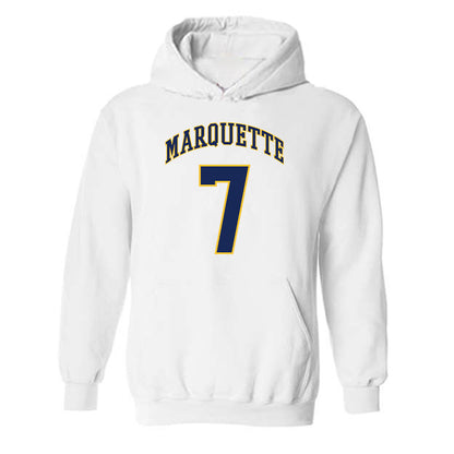Marquette - NCAA Men's Basketball : Zaide Lowery - Replica Shersey Hooded Sweatshirt-0