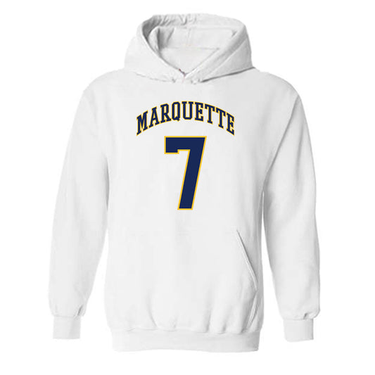 Marquette - NCAA Men's Basketball : Zaide Lowery - Replica Shersey Hooded Sweatshirt-0