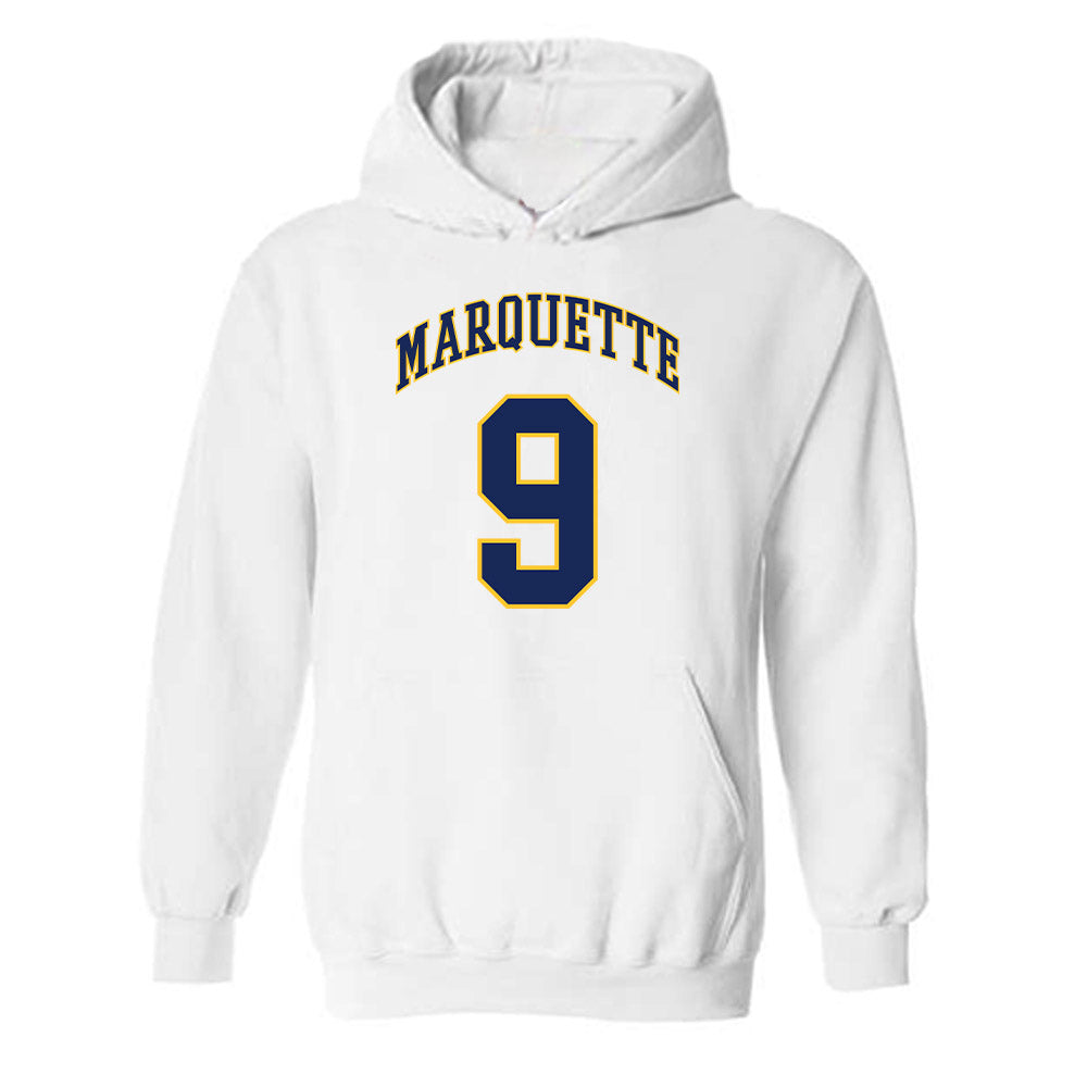 Marquette - NCAA Men's Basketball : Damarius Owens - Replica Shersey Hooded Sweatshirt-0
