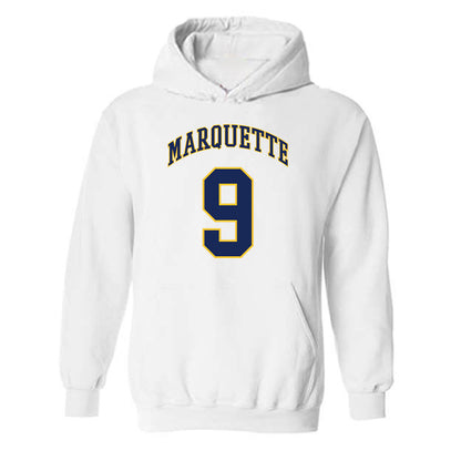 Marquette - NCAA Men's Basketball : Damarius Owens - Replica Shersey Hooded Sweatshirt-0