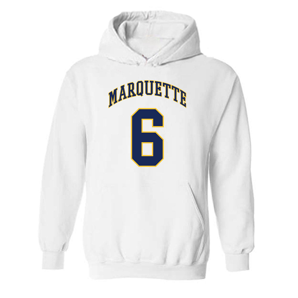 Marquette - NCAA Men's Basketball : Sheek Pearson - Replica Shersey Hooded Sweatshirt-0