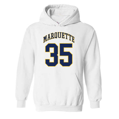 Marquette - NCAA Men's Basketball : Caedin Hamilton - Replica Shersey Hooded Sweatshirt