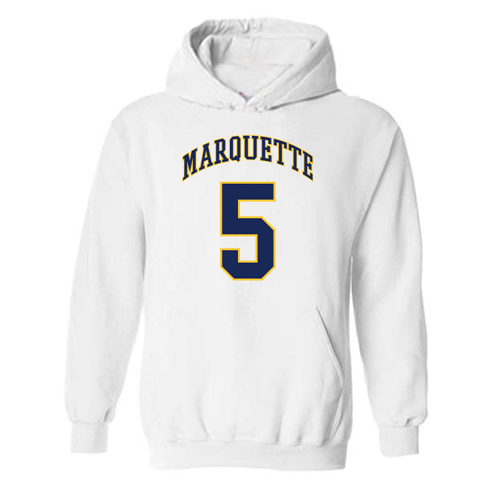 Marquette - NCAA Men's Basketball : Tre Norman - Replica Shersey Hooded Sweatshirt