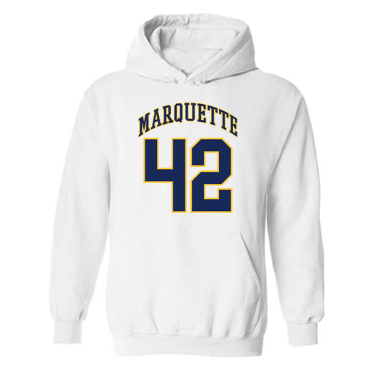 Marquette - NCAA Men's Basketball : Luke Jacobson - Replica Shersey Hooded Sweatshirt