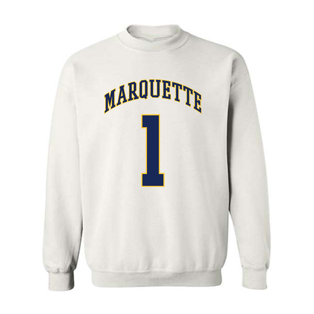 Marquette - NCAA Men's Basketball : Nash Walker - Replica Shersey Crewneck Sweatshirt-0