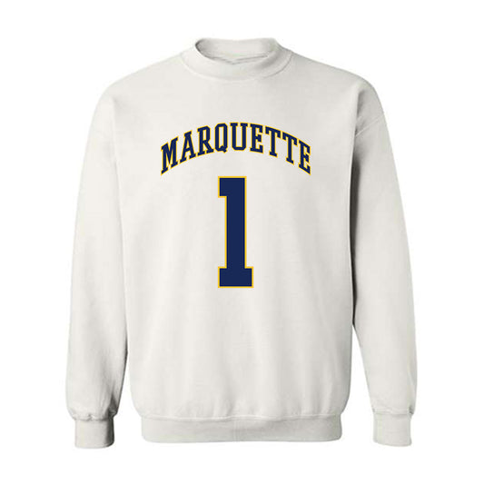 Marquette - NCAA Men's Basketball : Nash Walker - Replica Shersey Crewneck Sweatshirt-0