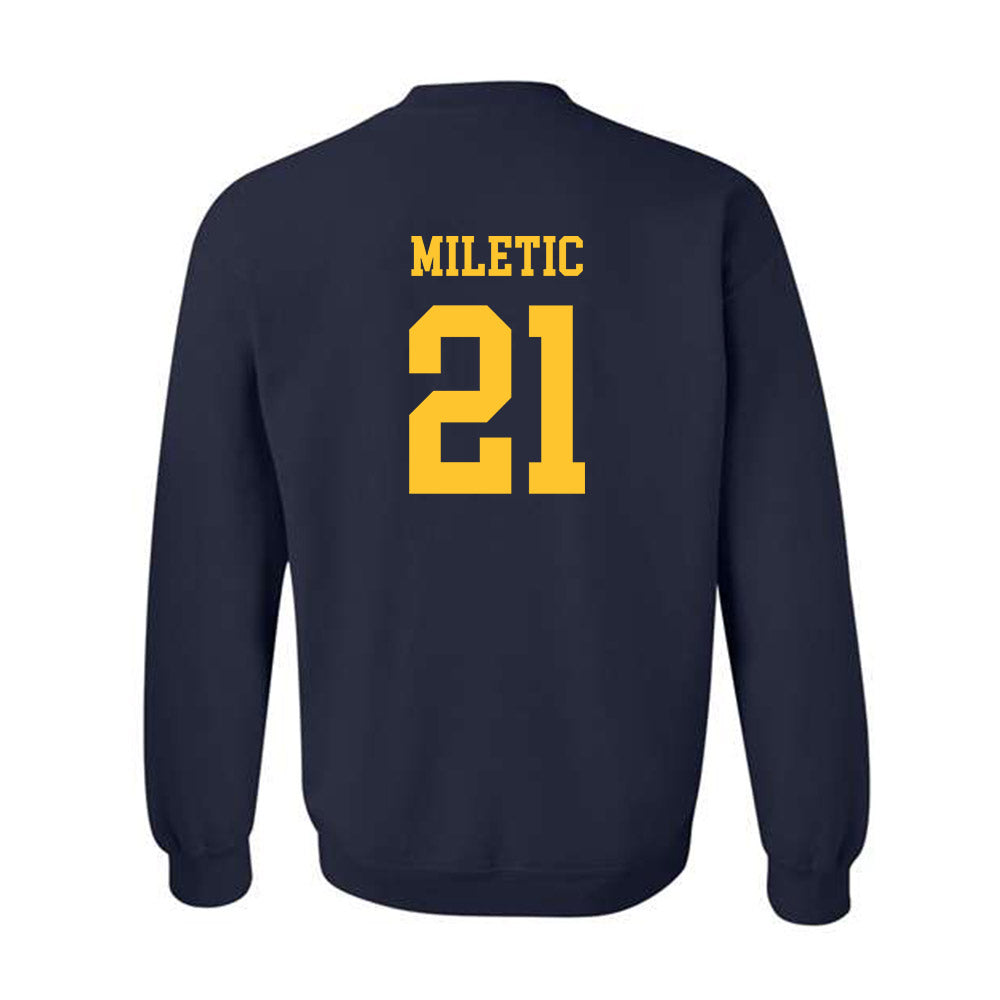 Marquette - NCAA Men's Basketball : Ian Miletic - Replica Shersey Crewneck Sweatshirt-1