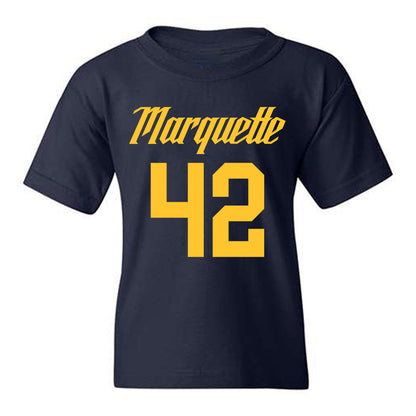 Marquette - NCAA Men's Basketball : Braeden Brenn - Replica Shersey Youth T-Shirt-0