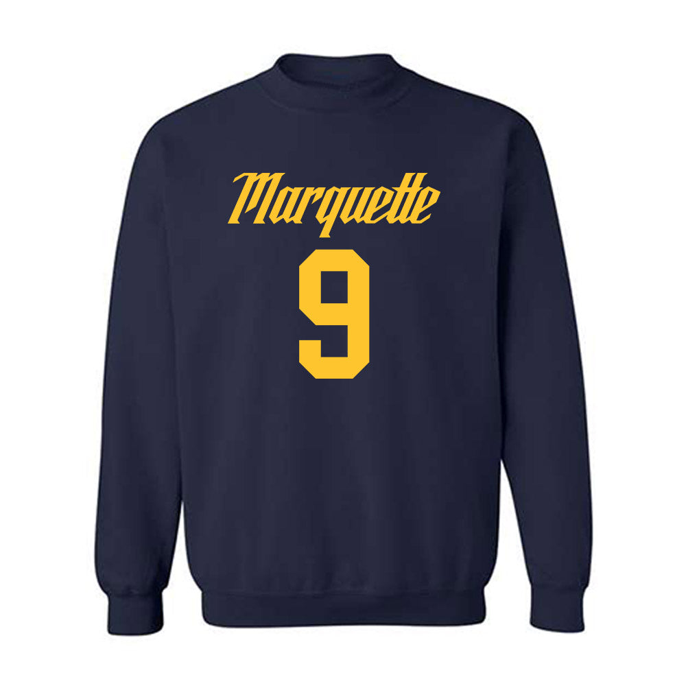 Marquette - NCAA Men's Basketball : Damarius Owens - Replica Shersey Crewneck Sweatshirt-0