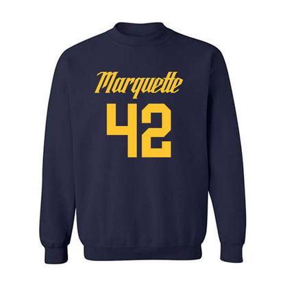 Marquette - NCAA Men's Basketball : Luke Jacobson - Replica Shersey Crewneck Sweatshirt