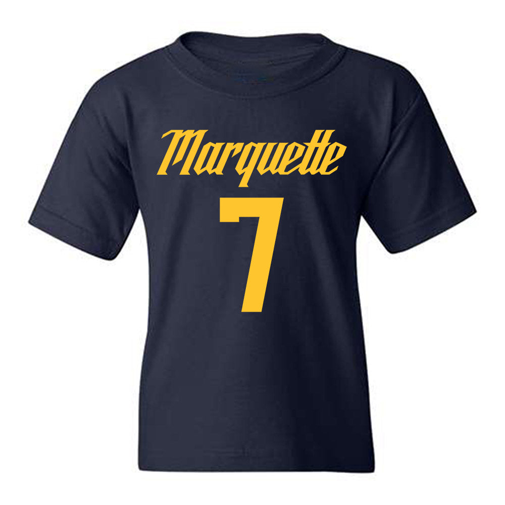 Marquette - NCAA Men's Basketball : Zaide Lowery - Replica Shersey Youth T-Shirt-0
