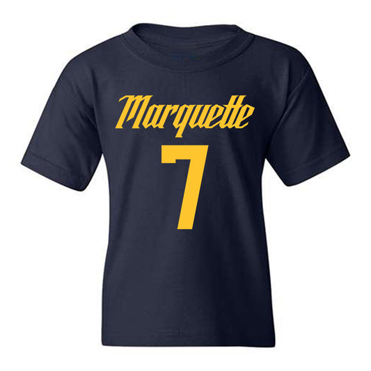 Marquette - NCAA Men's Basketball : Zaide Lowery - Replica Shersey Youth T-Shirt-0