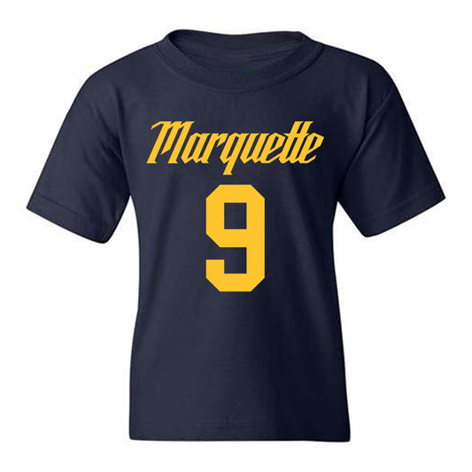 Marquette - NCAA Men's Basketball : Damarius Owens - Replica Shersey Youth T-Shirt-0