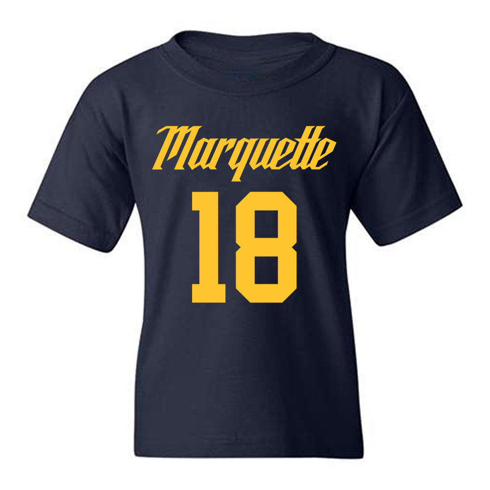 Marquette - NCAA Men's Basketball : Caedin Hamilton - Replica Shersey Youth T-Shirt-0