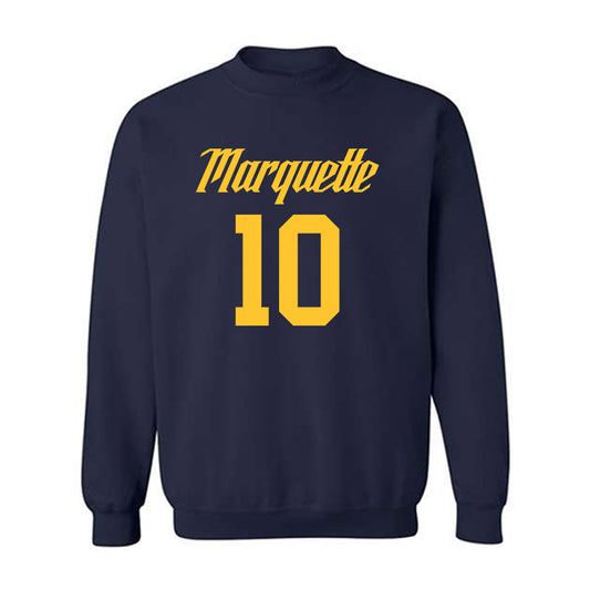 Marquette - NCAA Men's Basketball : Adrien Stevens - Replica Shersey Crewneck Sweatshirt-0