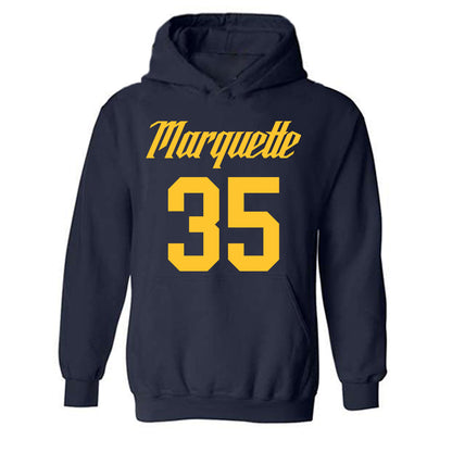 Marquette - NCAA Men's Basketball : Michael Phillips II - Replica Shersey Hooded Sweatshirt-0