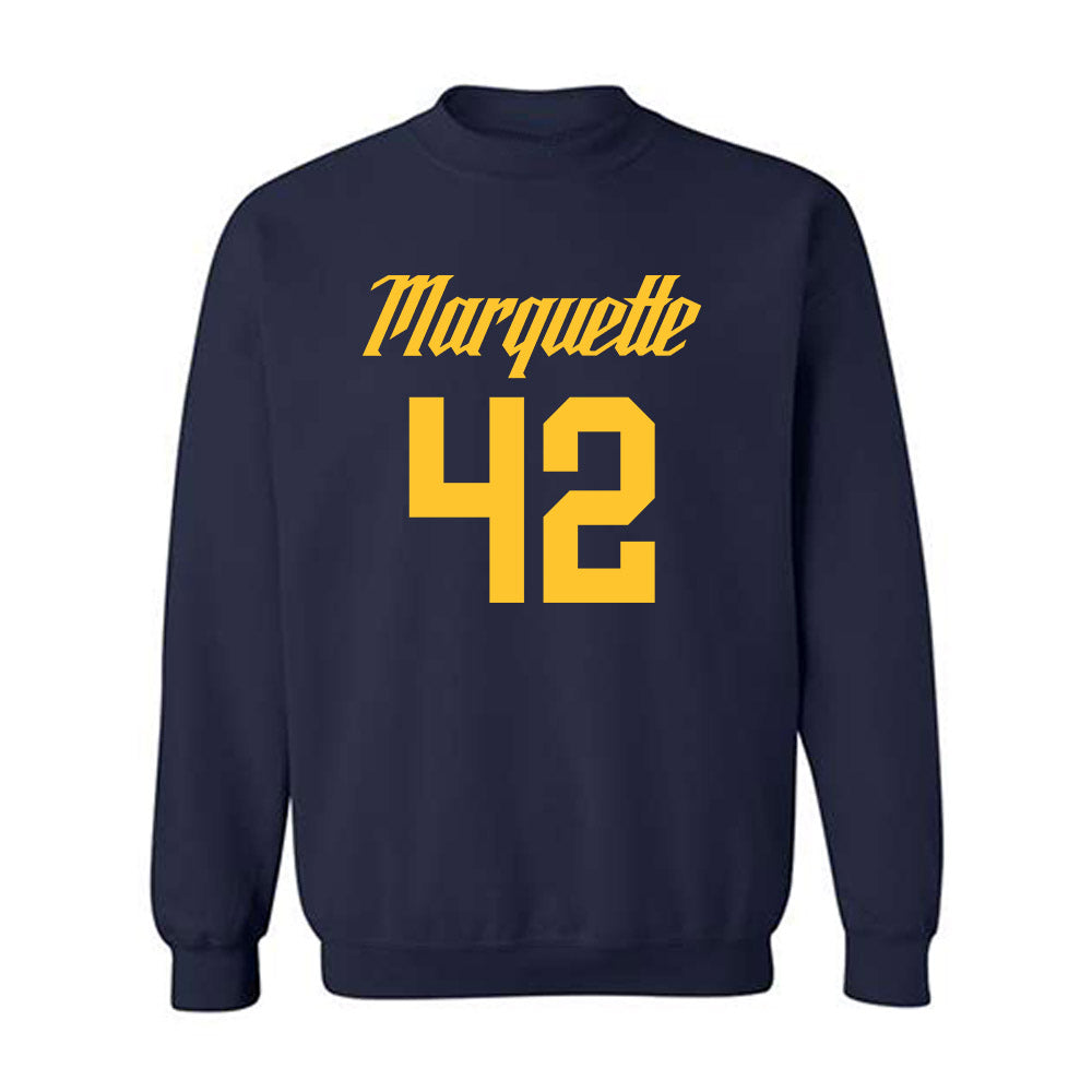 Marquette - NCAA Men's Basketball : Braeden Brenn - Replica Shersey Crewneck Sweatshirt-0