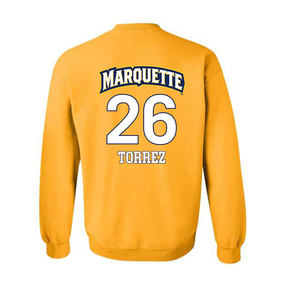 Marquette - NCAA Men's Soccer : Hudson Torrez - Replica Shersey Crewneck Sweatshirt-1