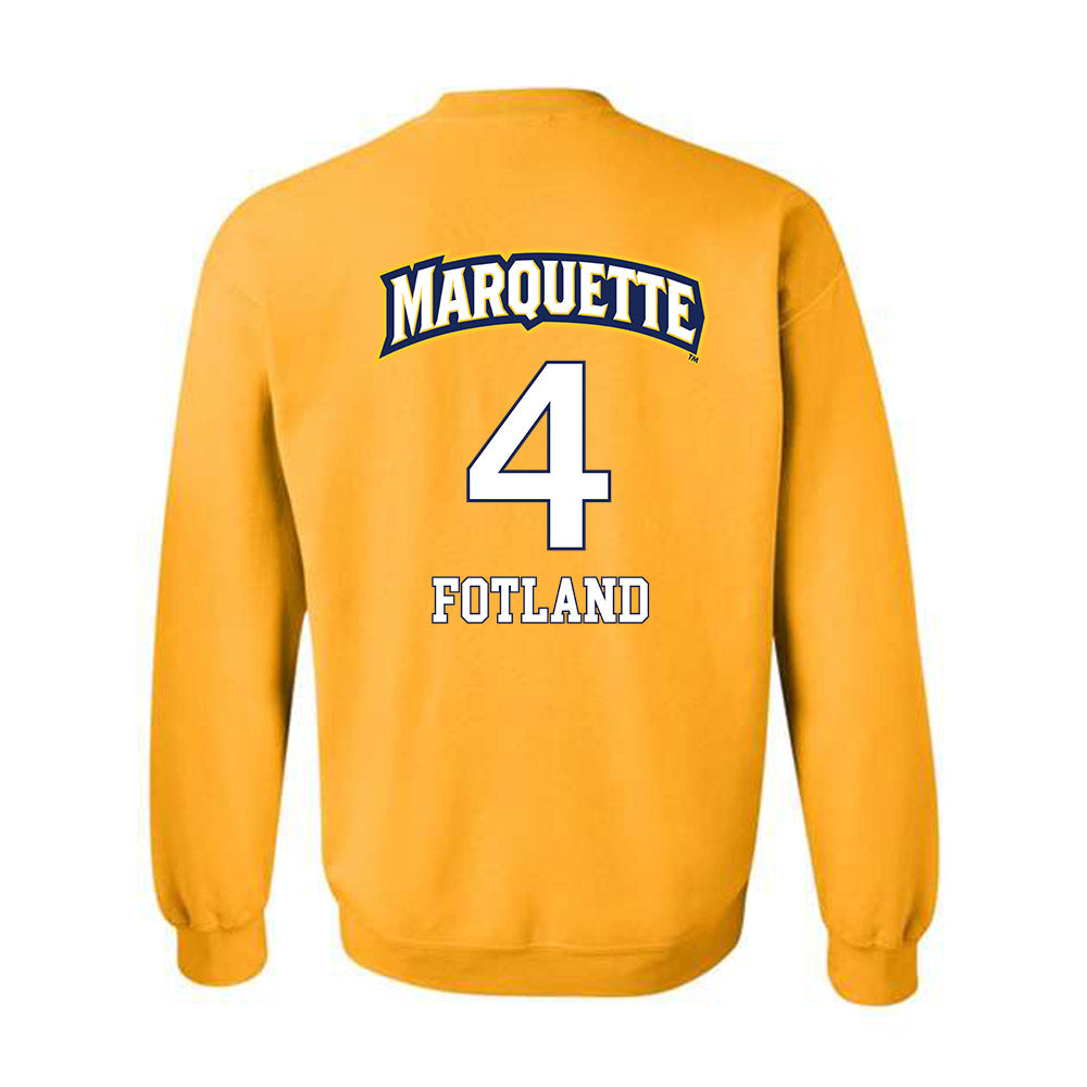 Marquette - NCAA Men's Soccer : Andreas Fotland - Replica Shersey Crewneck Sweatshirt-1