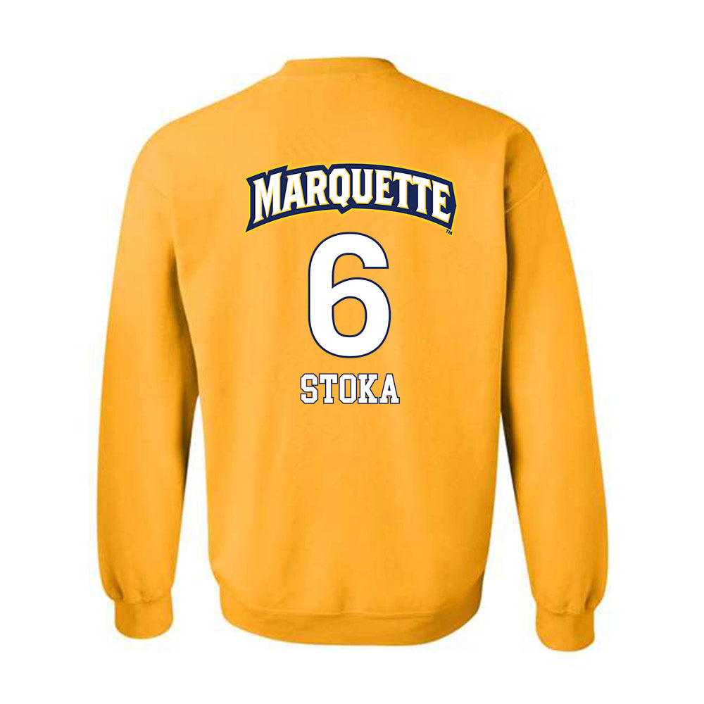Marquette - NCAA Men's Soccer : Mateo Stoka - Replica Shersey Crewneck Sweatshirt-1