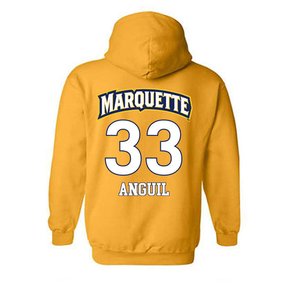 Marquette - NCAA Men's Soccer : Gabriel Anguil - Replica Shersey Hooded Sweatshirt