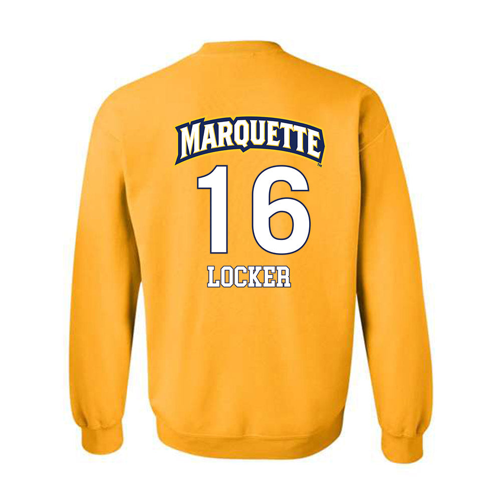 Marquette - NCAA Men's Soccer : Grant Locker - Replica Shersey Crewneck Sweatshirt