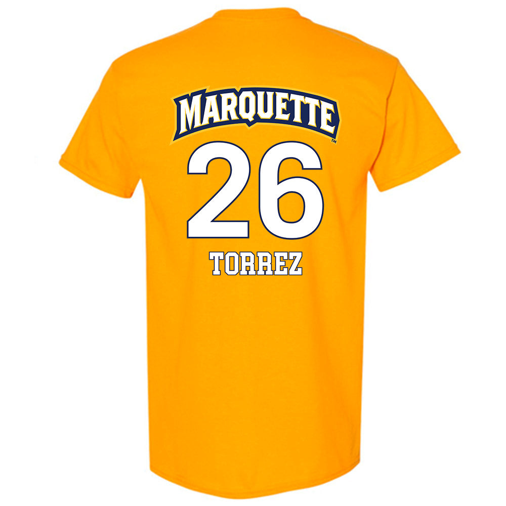 Marquette - NCAA Men's Soccer : Hudson Torrez - Replica Shersey T-Shirt-1