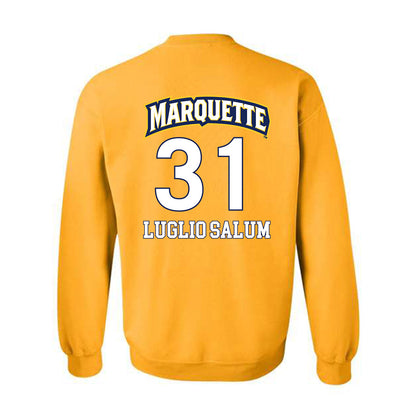 Marquette - NCAA Men's Soccer : Renan Luglio Salum - Replica Shersey Crewneck Sweatshirt