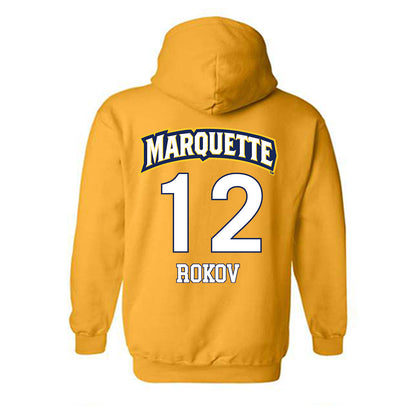 Marquette - NCAA Men's Soccer : Gabriel Rokov - Replica Shersey Hooded Sweatshirt