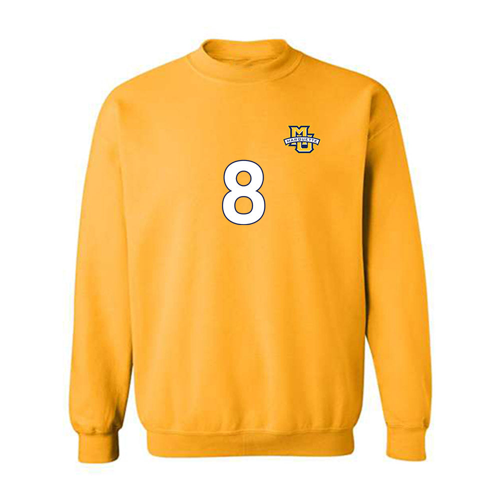 Marquette - NCAA Men's Soccer : Justin Milovanov - Replica Shersey Crewneck Sweatshirt-0