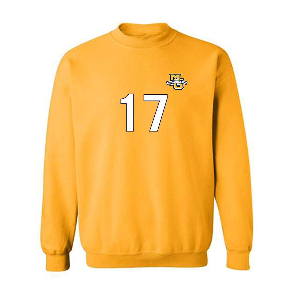 Marquette - NCAA Men's Soccer : Jonathan Monreal-Herrera - Replica Shersey Crewneck Sweatshirt-0