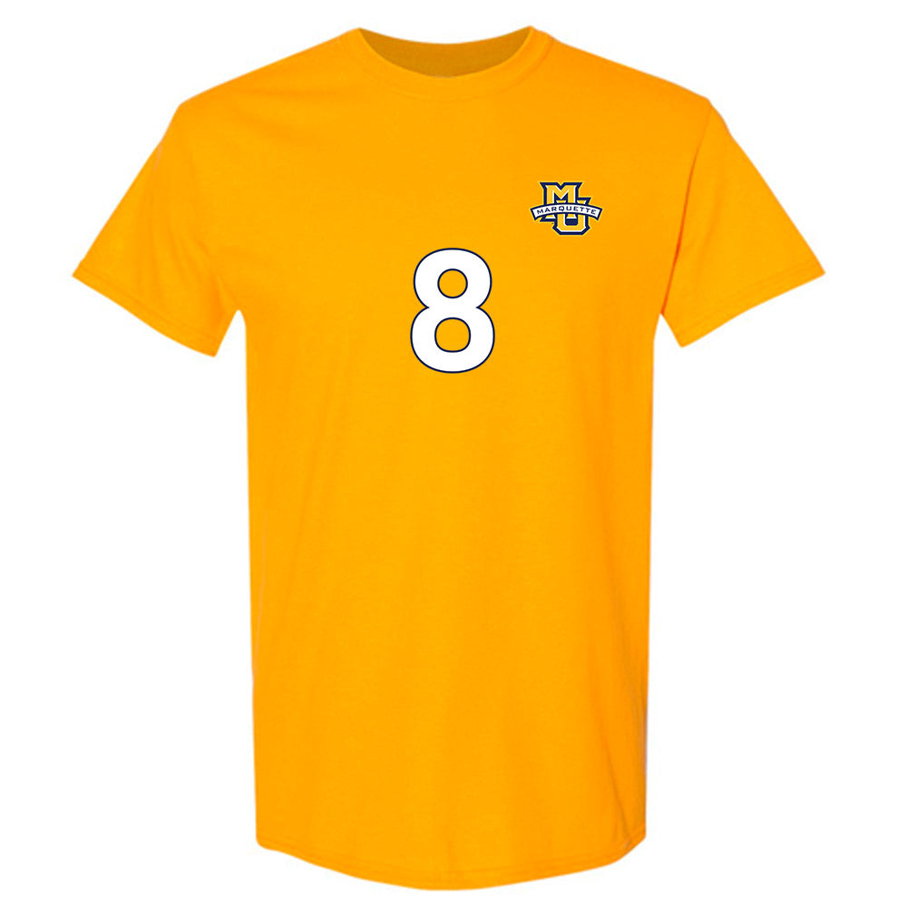 Marquette - NCAA Men's Soccer : Justin Milovanov - Replica Shersey T-Shirt-0
