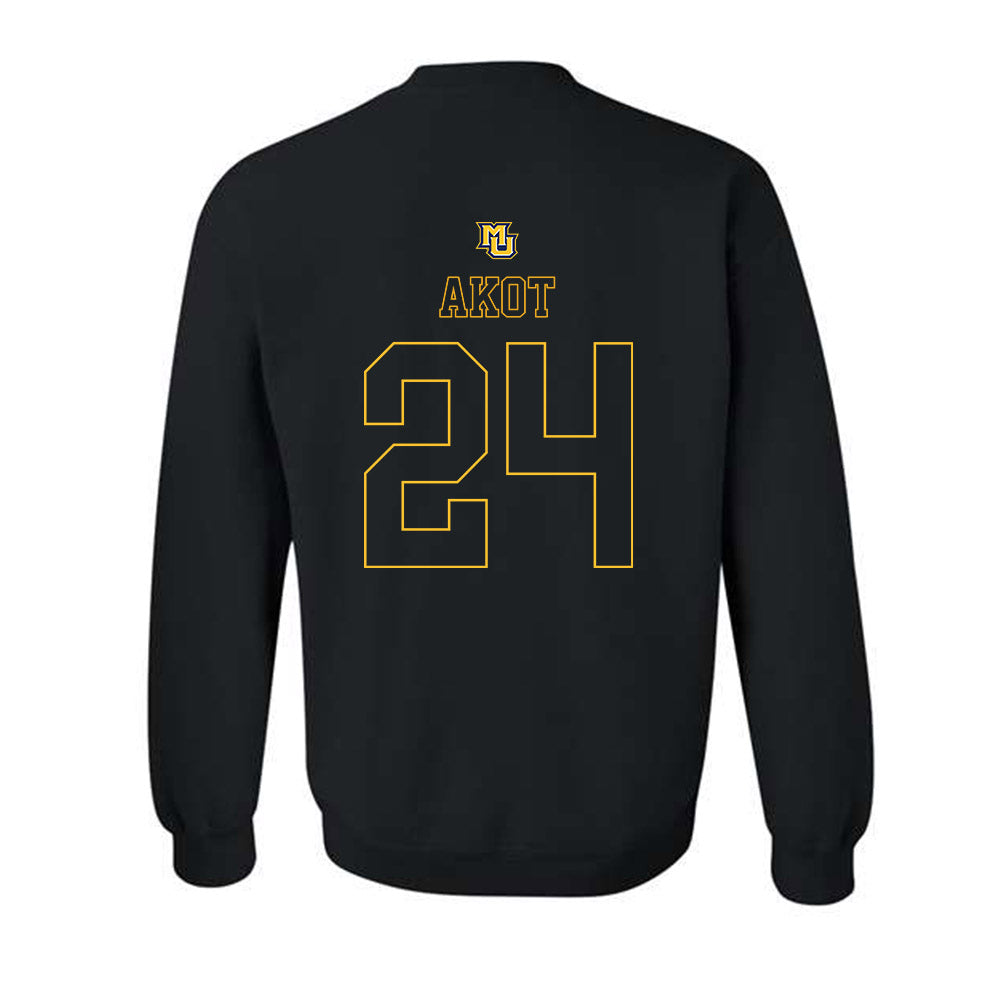 Marquette - NCAA Women's Basketball : Ayuen Akot - Replica Shersey Crewneck Sweatshirt