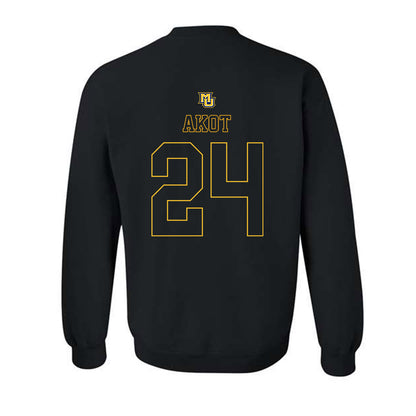 Marquette - NCAA Women's Basketball : Ayuen Akot - Replica Shersey Crewneck Sweatshirt