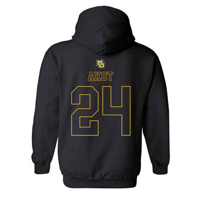 Marquette - NCAA Women's Basketball : Ayuen Akot - Replica Shersey Hooded Sweatshirt