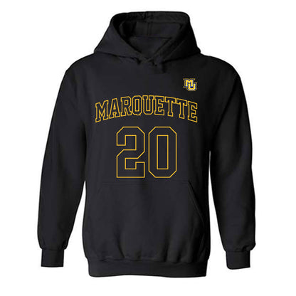 Marquette - NCAA Women's Basketball : Jordan Meulemans - Replica Shersey Hooded Sweatshirt-0
