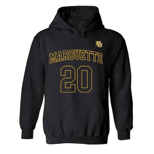 Marquette - NCAA Women's Basketball : Jordan Meulemans - Replica Shersey Hooded Sweatshirt-0