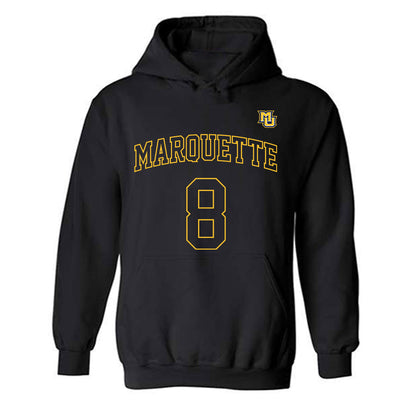 Marquette - NCAA Women's Basketball : JJ Barnes - Replica Shersey Hooded Sweatshirt-0