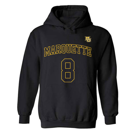 Marquette - NCAA Women's Basketball : JJ Barnes - Replica Shersey Hooded Sweatshirt-0