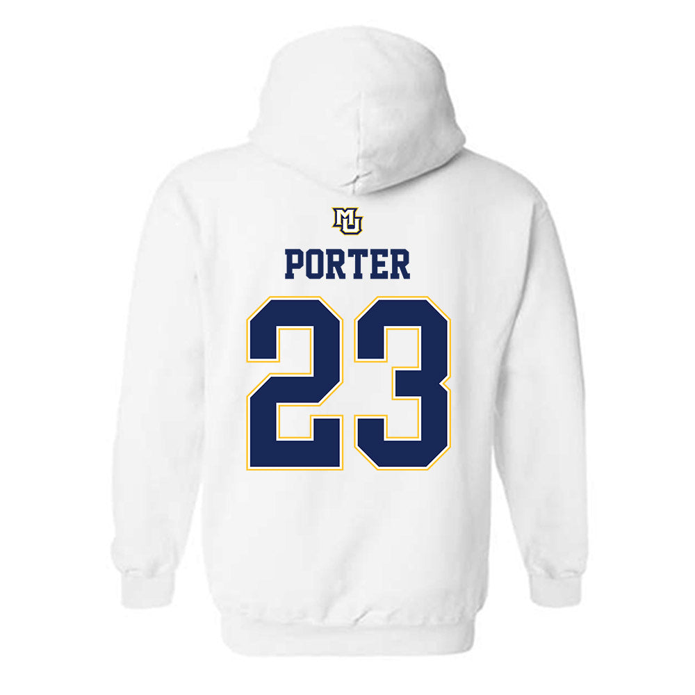 Marquette - NCAA Women's Basketball : Olivia Porter - Replica Shersey Hooded Sweatshirt