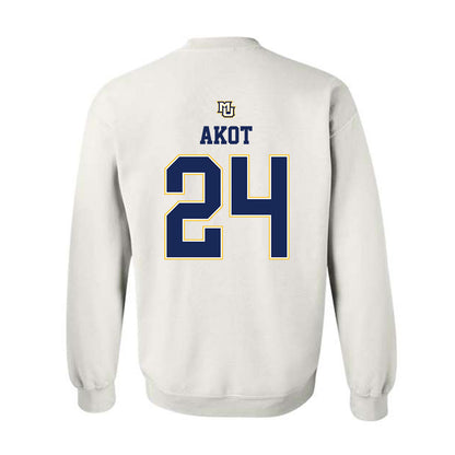 Marquette - NCAA Women's Basketball : Ayuen Akot - Replica Shersey Crewneck Sweatshirt