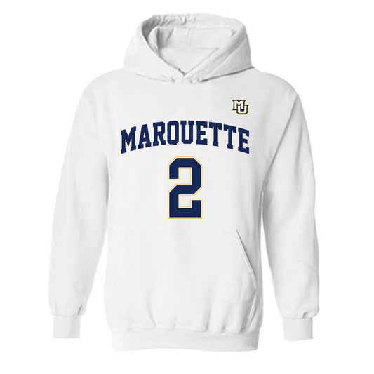 Marquette - NCAA Women's Basketball : Jaidynn Mason - Replica Shersey Hooded Sweatshirt-0