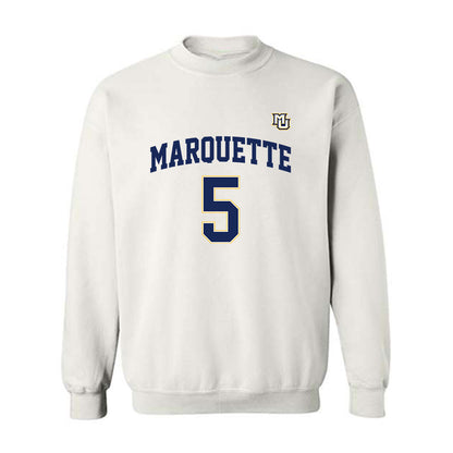 Marquette - NCAA Women's Basketball : Charia Smith - Replica Shersey Crewneck Sweatshirt-0