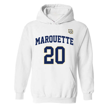 Marquette - NCAA Women's Basketball : Jordan Meulemans - Replica Shersey Hooded Sweatshirt-0