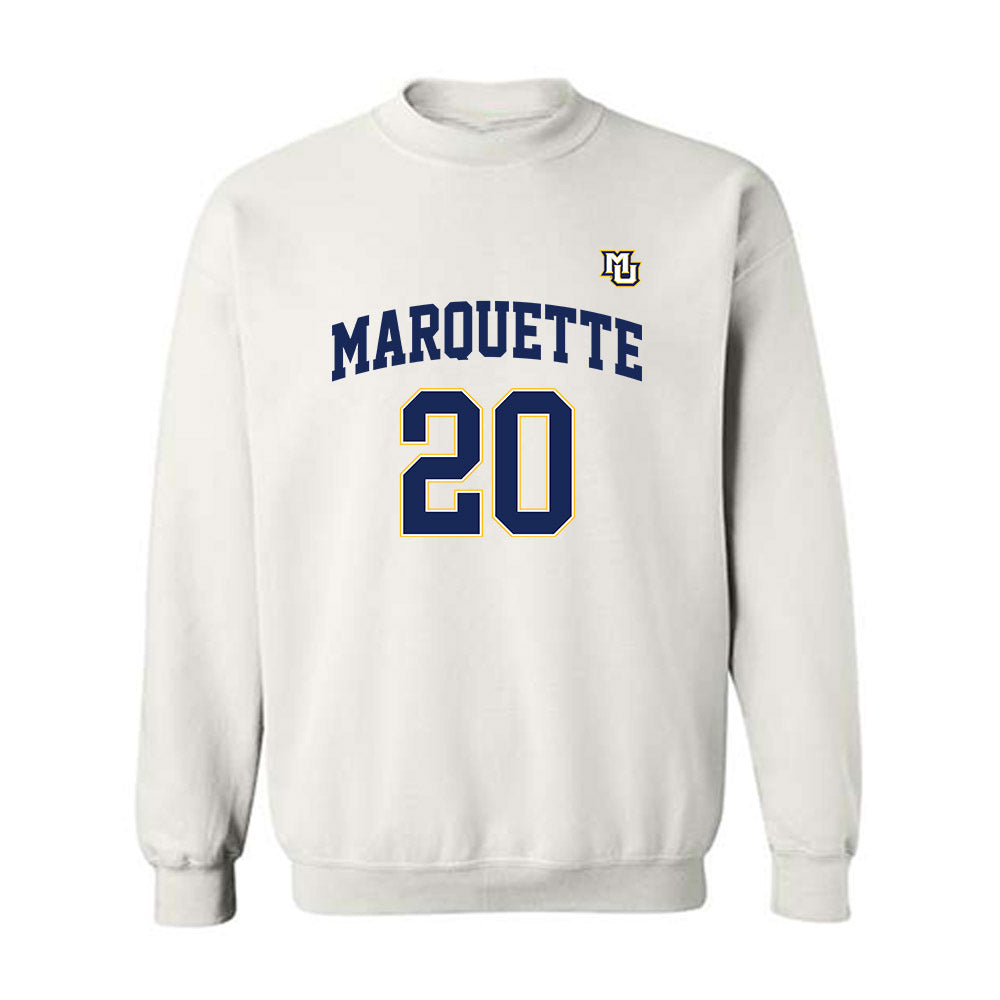 Marquette - NCAA Women's Basketball : Jordan Meulemans - Replica Shersey Crewneck Sweatshirt-0