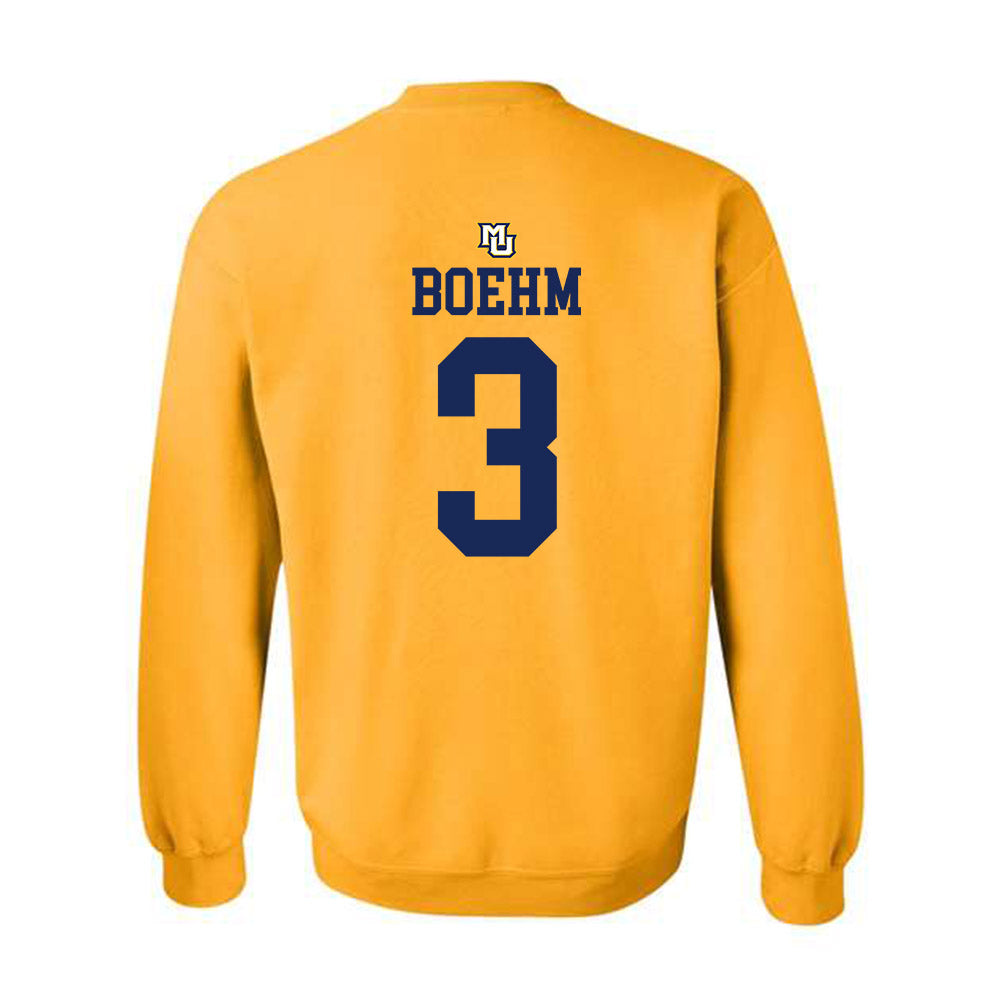 Marquette - NCAA Women's Lacrosse : Tessa Boehm - Replica Shersey Crewneck Sweatshirt-1