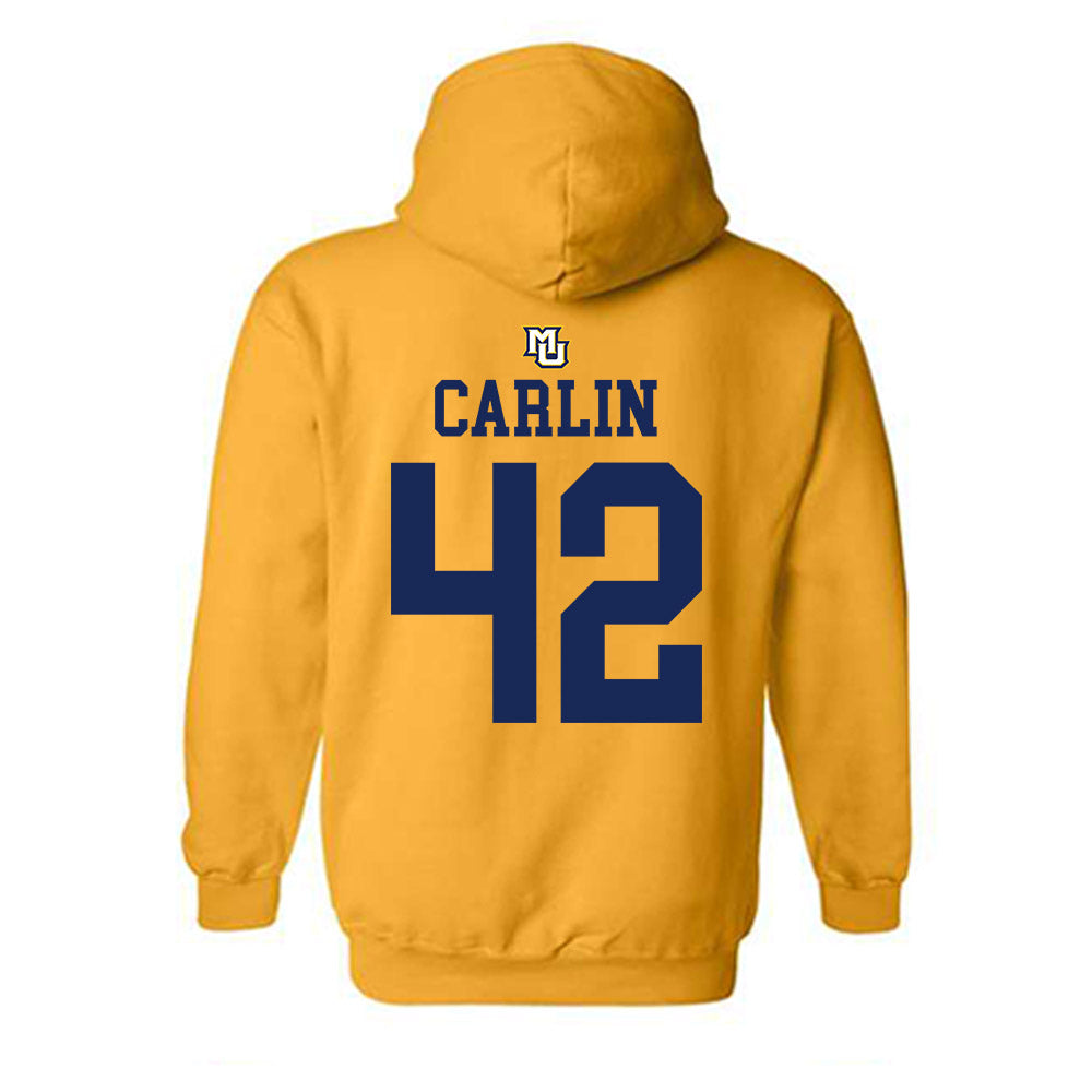 Marquette - NCAA Women's Lacrosse : Annabel Carlin - Replica Shersey Hooded Sweatshirt-1
