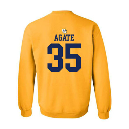 Marquette - NCAA Women's Lacrosse : Eliza Agate - Replica Shersey Crewneck Sweatshirt-1
