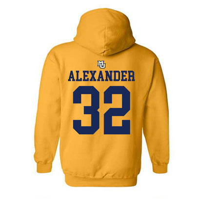 Marquette - NCAA Women's Lacrosse : Taylor Alexander - Replica Shersey Hooded Sweatshirt